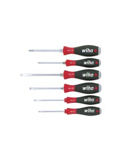 Wiha 530 HK6 Schroevendraaierset SoftFinish sleuf / philips - massief stalen kap - 6-Delig - 21250