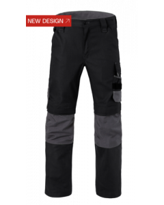 Havep 80229 Werkbroek Attitude - heren - Zwart/ Charcoal grijs