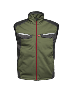 Havep 50184 Softshell bodywarmer - heren - bosbouw groen/ charcoal grijs