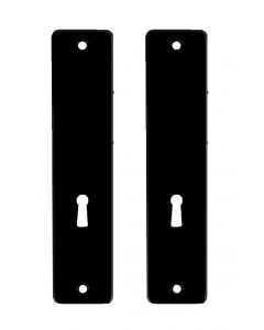 Dulimex Kortschild tbv kastslot BB - type 180/41 RH - geperst aluminium zwart - KS ZKSL 56 BE