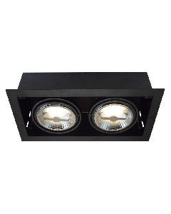 Tronix AR111 Trimless dimbare inbouwspot met lamp - zwart - 148-045