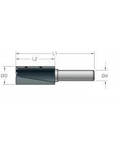 Stehle Hardmetalen groeffrees - Ø3 x 58 mm - met inboorsnede - 58502110