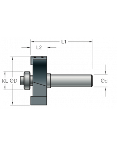 Stehle Hardmetalen Sponningfrees met aanlooplager onder - Ø31,8 x 57 mm - 58512014