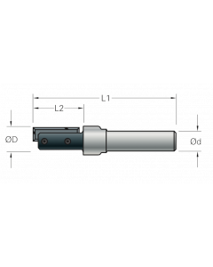 Stehle Keermessen groeffrees ondersnijdend met inboorsnede - Ø8,0 x 63 mm - 50535140