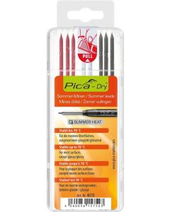 Pica 4070 Navulling Dry tbv 3030 potlood - summer heat assortiment - 8 stuks