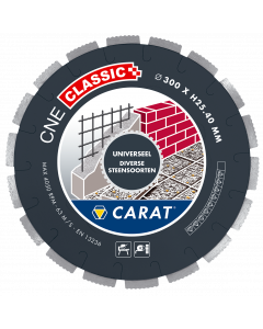 Carat CNE classic Diamantzaag voor natzagen - Ø350x25,4 mm - universeel