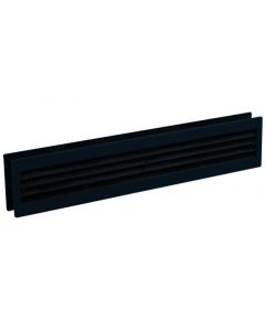 Nedco Deurventilatierooster - 455x90 mm - kunststof zwart - 641.002.01