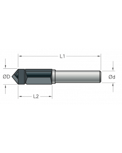 Stehle Hardmetalen kopieerfrees met boorpunt - Ø8 x 62 mm - 58502233