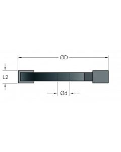 Stehle Hardmetaal groefschijffrees - Ø47,6x2,5 mm - 68402578