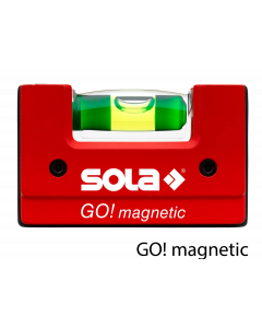 Sola GO! Magnetic mini waterpas - magnetisch - 68x21x42 mm - 01621101