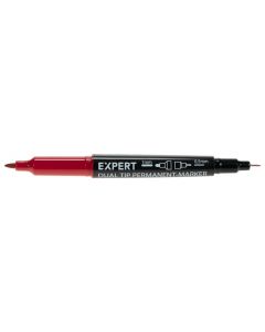 Expert Dubbel Dual Tip permanent markeerstift - rood - 1,0 en 0,5 mm - 8432010