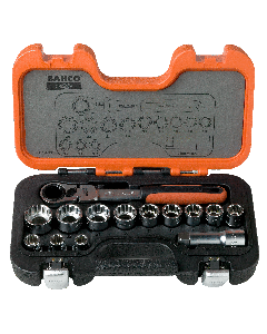 Bahco S140T Doorsteekdoppenset met scharnierende ratel - 14-delig