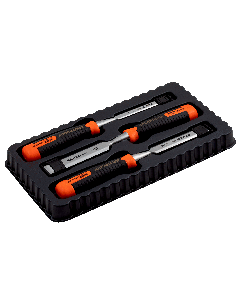 Bahco 434-S3-EUR ERGO™ Steekbeitelset voor hout - splitproof - 3-delig