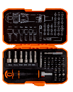 Bahco 59/S36BCR Bitset 1/4" met ratelschroevendraaier - 36-delig