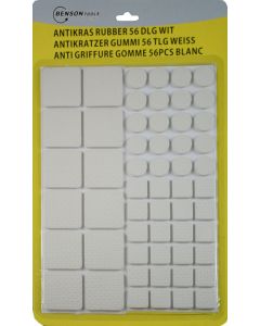 Benson 007786 Antikras rubber - wit - 56-delig