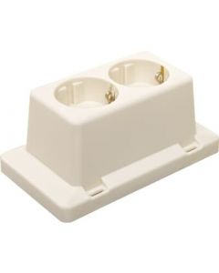 ABB HAF 3611W2 2-voudige wandcontactdoos voor 3611 - creme - 7160.200