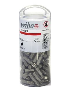 Wiha 7929ZT Bits standaard - T20 TORX® - 25 mm - 1/4" - 100 stuks - 40463