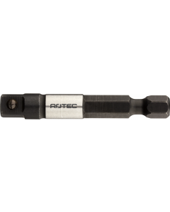 Rotec Adapter 1/4"- E6,3 naar 1/4" 4-kant met kogel - 50 mm - 820.00201