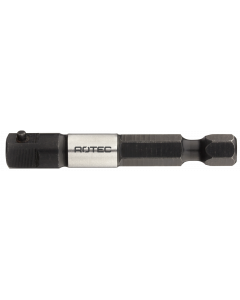 Rotec Adapter 1/4"- E6,3 naar 1/4" 4-kant met stift - 50 mm - 820.00301