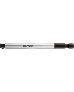 Rotec Adapter 1/4"- E6,3 naar 1/4" 4-kant met stift - 100 mm - 820.00401