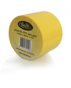 VÉDÉ POVICEL PVC tape - geel - 5 cm x 0,2 mm x 10 mtr - 276.5000