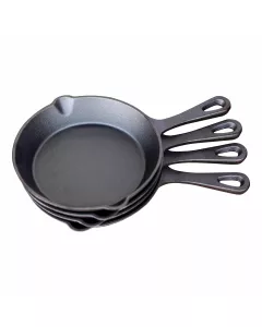  Keij Skillet gietijzeren pan - Ø16 cm - 4 stuks