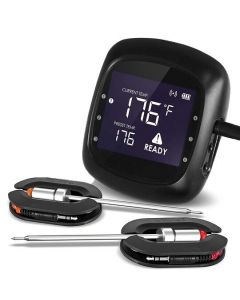  Smart instant Bluetooth BBQ thermometer inclusief 2 probes - 6 poorten