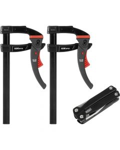 Bessey KLI-SET-A KliKlamp snelspanlijmklem black edition - 2x KLI20 met multitool