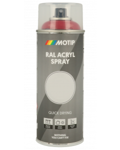 Motip Acryl Industrial spuitlak - RAL9005 diep zwart - zijdeglans - 400 ml - 07164