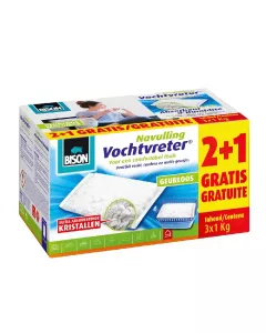 Bison Vochtvreter® navul bag - 2 x 1000 gram + 1 gratis 1000 gram navulling - 6313576