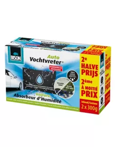 Bison Vochtvreter® auto - 300 gram + 2ᵉ halve prijs - 6315089