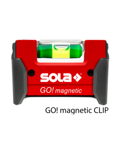 Sola GO! magnetic CLIP mini waterpas - magnetisch - 75x21x42 mm - 01621201