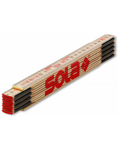 Sola H 2/10 Houten vouwduimtstok - 2 meter - blank - 53010201