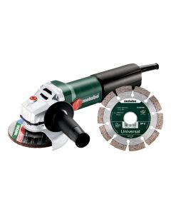 Metabo WQ 1100-125 SET haakse slijper - 1100W - Ø125 mm - 610035920