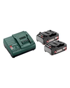 Metabo Basisset 2x 18V, 2.0 Ah accu + SC 30 lader - 685161000