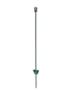 Koltec Veerstalen paal met ringisolator - 105 cm - groen - 162-80101