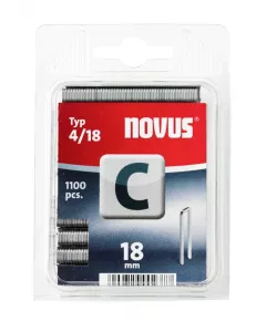 Novus Smalrug nieten C 4/18 mm - 1100 stuks - 042-0391