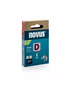 Novus Platte draadnieten - D type 53F - 6 mm - 1200 stuks - 042-0788