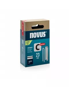 Novus Nieten met smalle rug Superhard - C type 4 - 23 mm - 1000 stuks - 042-0803