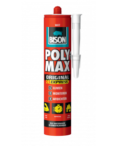 Bison POLY MAX® Express montagekit - wit - 425 gram - koker - 6306503