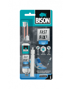 Bison FAST FIX² Liquid Flex 2-componenten reparatielijm - transparant - 10 gram - 6313495