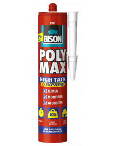 Bison POLY MAX® High Tack Express - wit - 440 gram - koker - 6316015