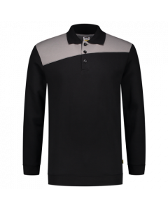 Tricorp 302004 Polosweater Bicolor Naden - Black-Grey