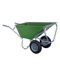 Hummer HP1602 Stal kruiwagen PRO 2 wielen - 160 liter - Gegalvaniseerd frame, PE bak