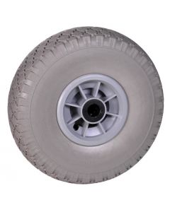 Hummer CW124 Wiel voor steekwagen - 300x4 - volrubber - PVC naaldlagers 20 mm