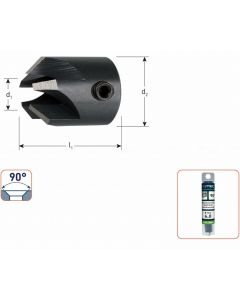 Rotec WS opsteekverzinkboor 90° - Ø3 t/m Ø10 mm