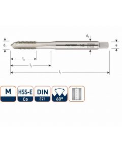 Rotec HSS-E OPTI-LINE machinetap metrisch doorlopend M3 - M10