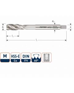 Rotec HSS-E OPTI machinetap metrisch blind M12x1,75 - 321.1200C