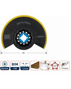 Rotec Segmentzaagblad OS 15/85bit - starlock - multi materiaal - 519.0190