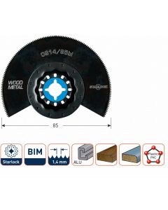 Rotec Segmentzaagblad OS 14/85bi - starlock - hout/metaal - 519.0230